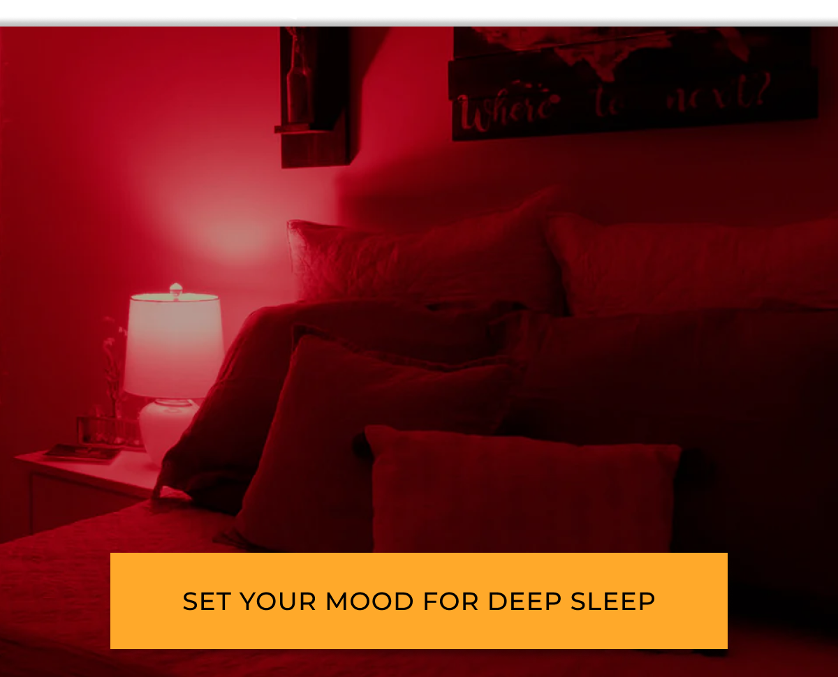 Set your mood for deep sleep