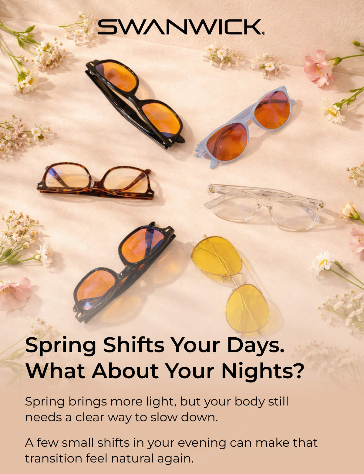 Spring shifts your days. What about your nights? Spring brings more light, but your body still needs a clear way to slow down.  A few small shifts in your evening can make that transition feel natural again.