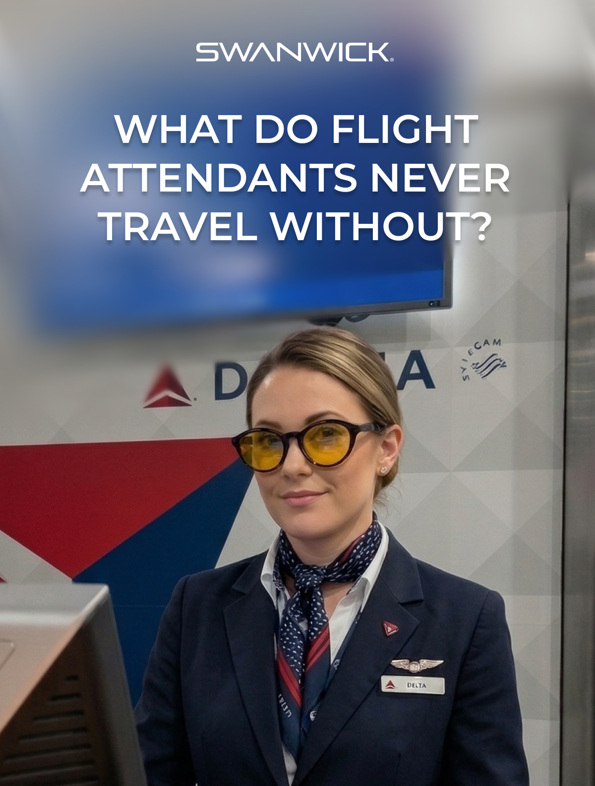 What do flight attendants never travel without?