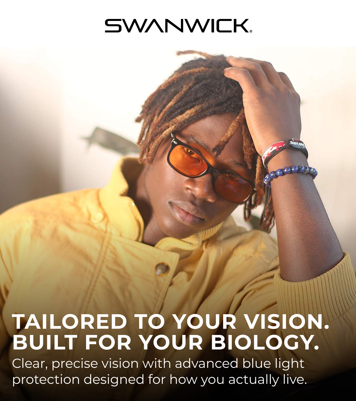 Tailored to your vision. Built for your biology. Clear, precise vision with advanced blue light  protection designed for how you actually live.