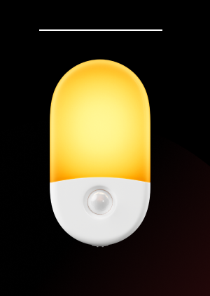 Anti-Blue LED Night Light Motion Sensor - Amber