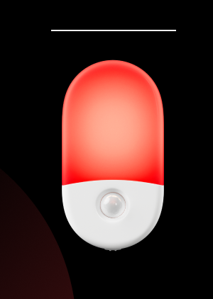 Anti-Blue LED Night Light Motion Sensor - Red