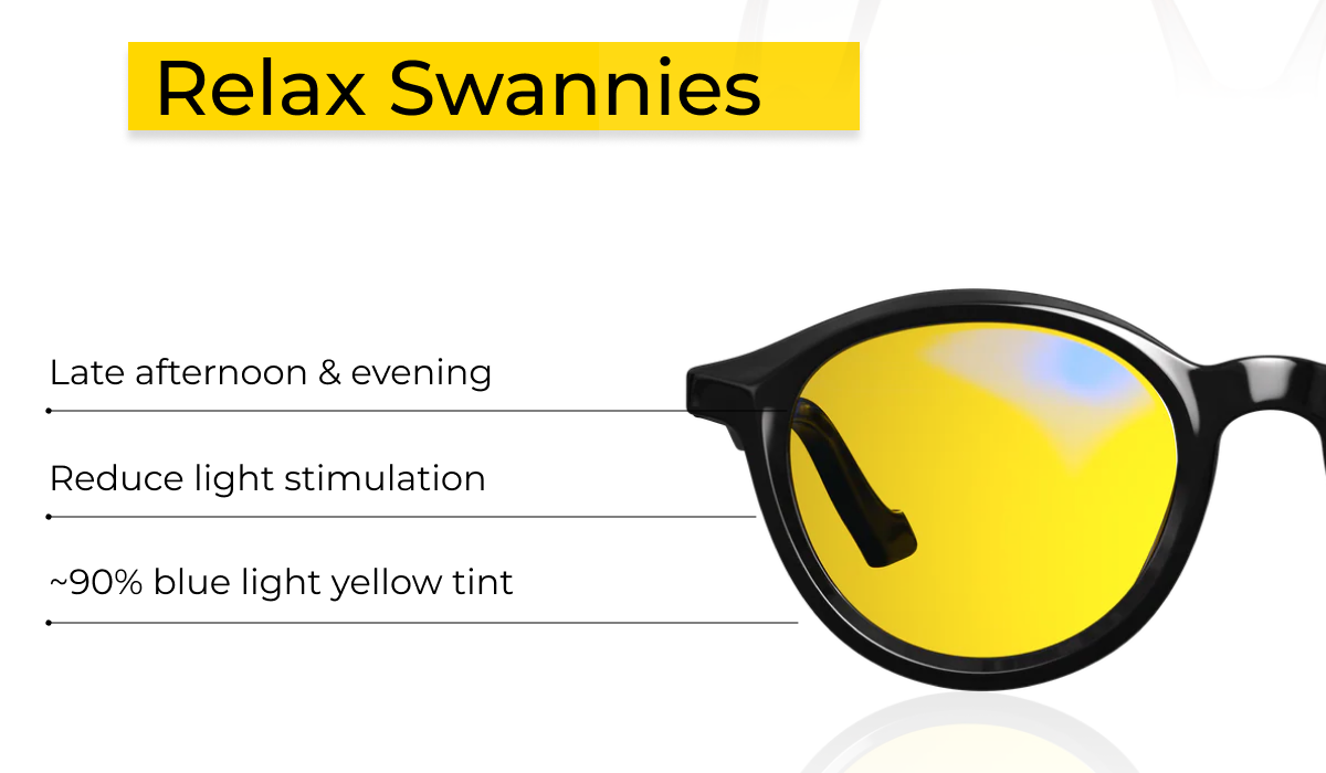Relax Swannies best for late afternoon and evening. 