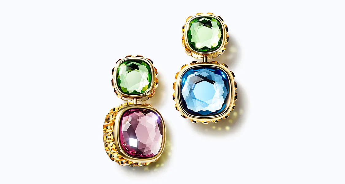 Chroma drop earrings