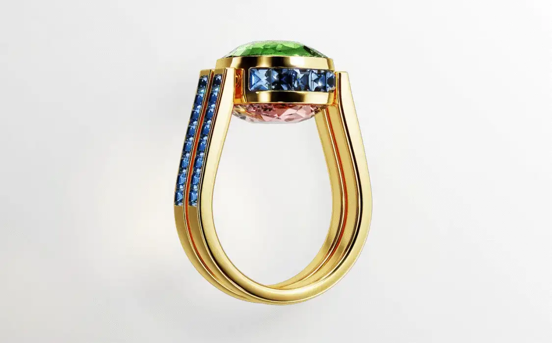 Swarovski Chroma ring rotating