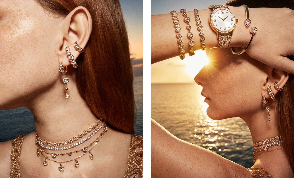 Swarovski gold-tone jewelry