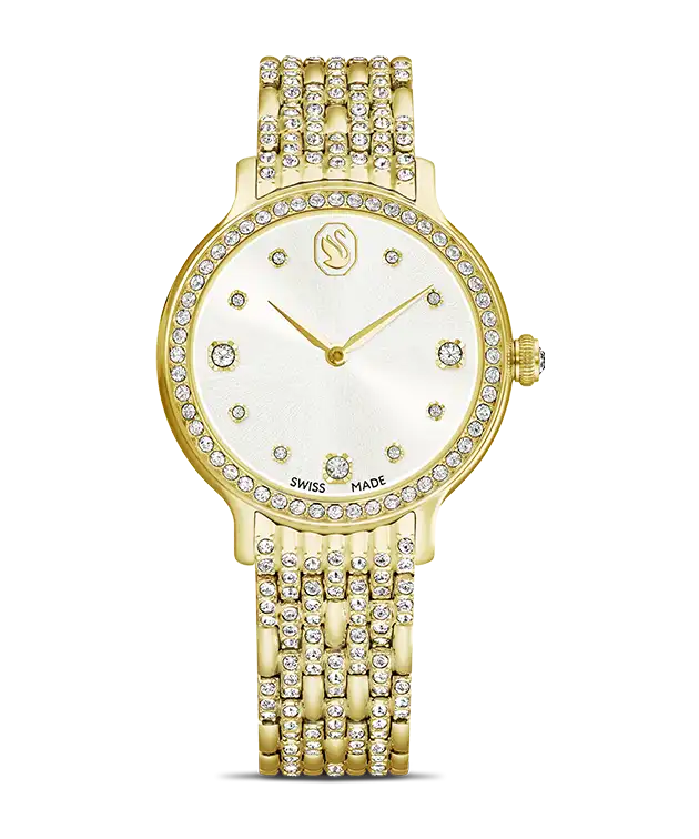 Swarovski gold-tone jewelry and watches