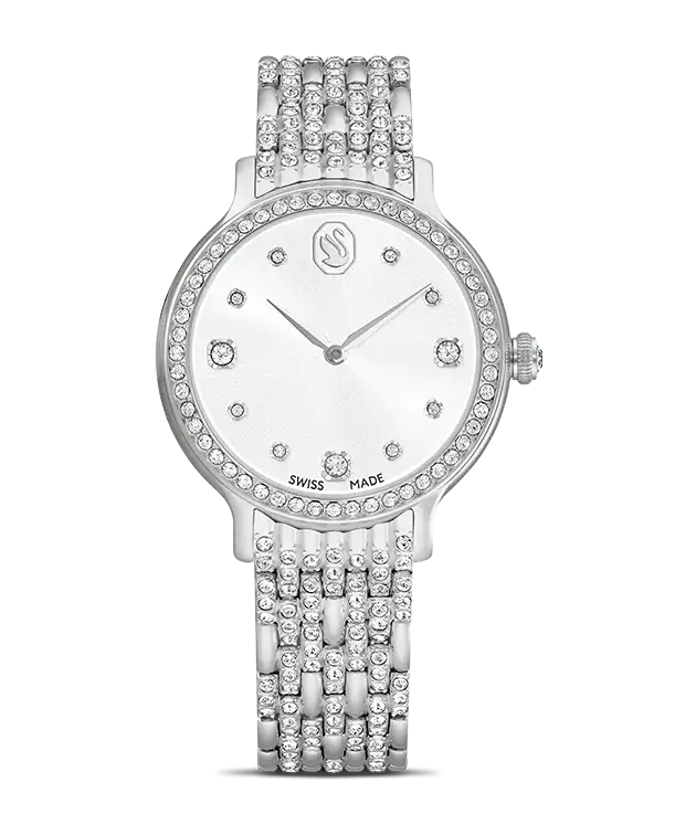 Imber watch, Swiss Made, Metal bracelet, Silver tone, Stainless Steel