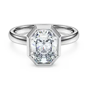 Octagon bezel ring