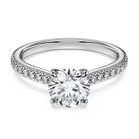 Eternity solitaire ring