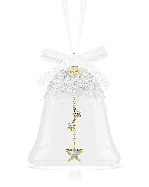 Crystal and gold-tone Annual Edition Bell Ornament 2025