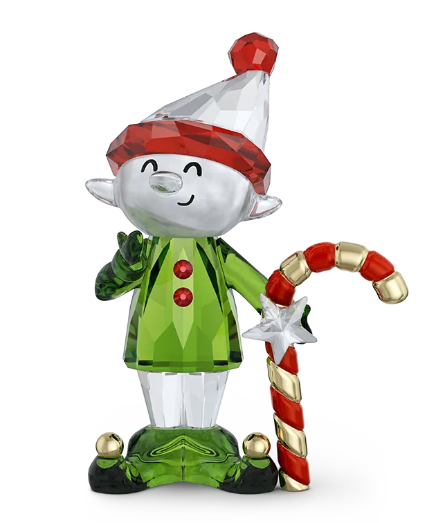 Holiday Cheers Dulcis Elf and Candy Cane figurine