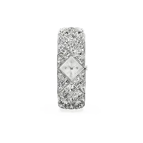 Curiosa bangle watch, Crystal bracelet, Silver tone, Stainless steel