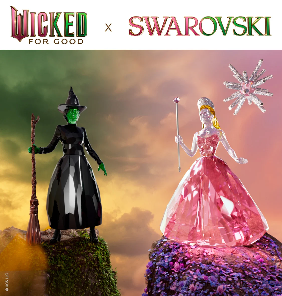 Figurines from Swarovski X Universal's Wicked collection