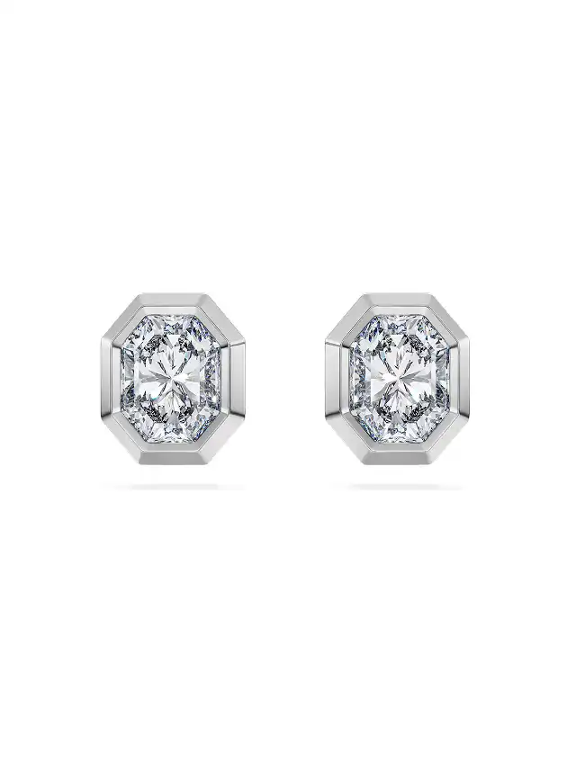 Octagon stud earrings