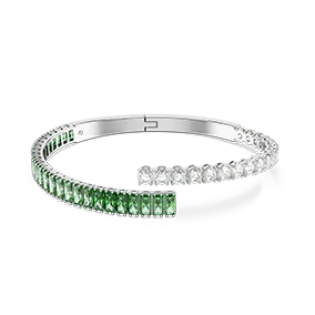 Matrix bangle, mixed cut, green