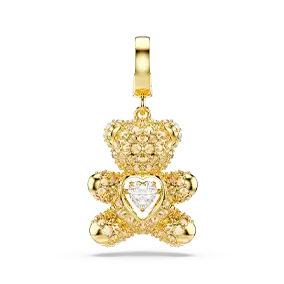 Idyllia charm, Mixed cuts, Teddy, Gold tone, Gold-tone plated