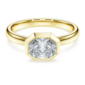 Octagon bezel ring