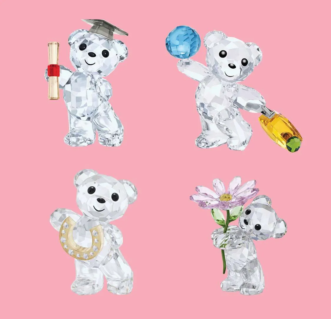 Celebrate graduation day in special Swarovski style with adorable Kris Bears.