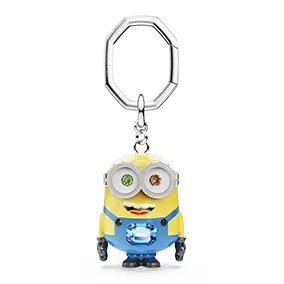 Minions Bob key ring, Multicolored, Stainless steel