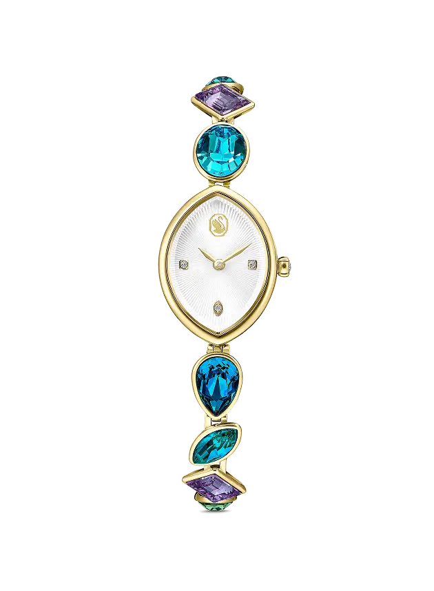 Gema watch, Crystal bracelet, Gold tone, Gold-tone finish