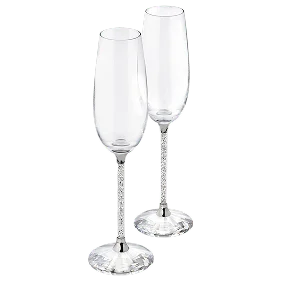 Crystalline Toasting Flutes (Set of 2)