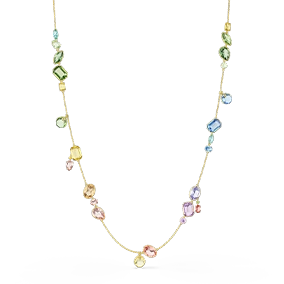 Gema strandage, Mixed cuts, Multicolored, Gold-tone plated