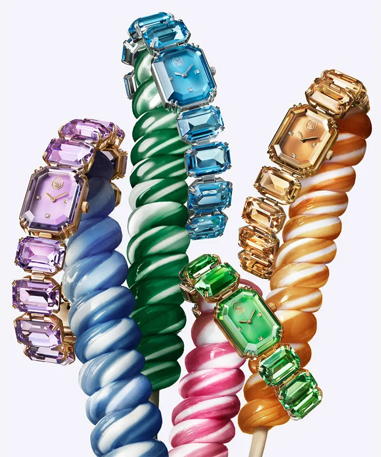 Millenia-inspired watches on lollipops