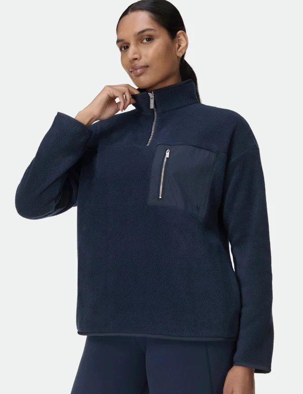 Mallow Hlaf Zip Fleece