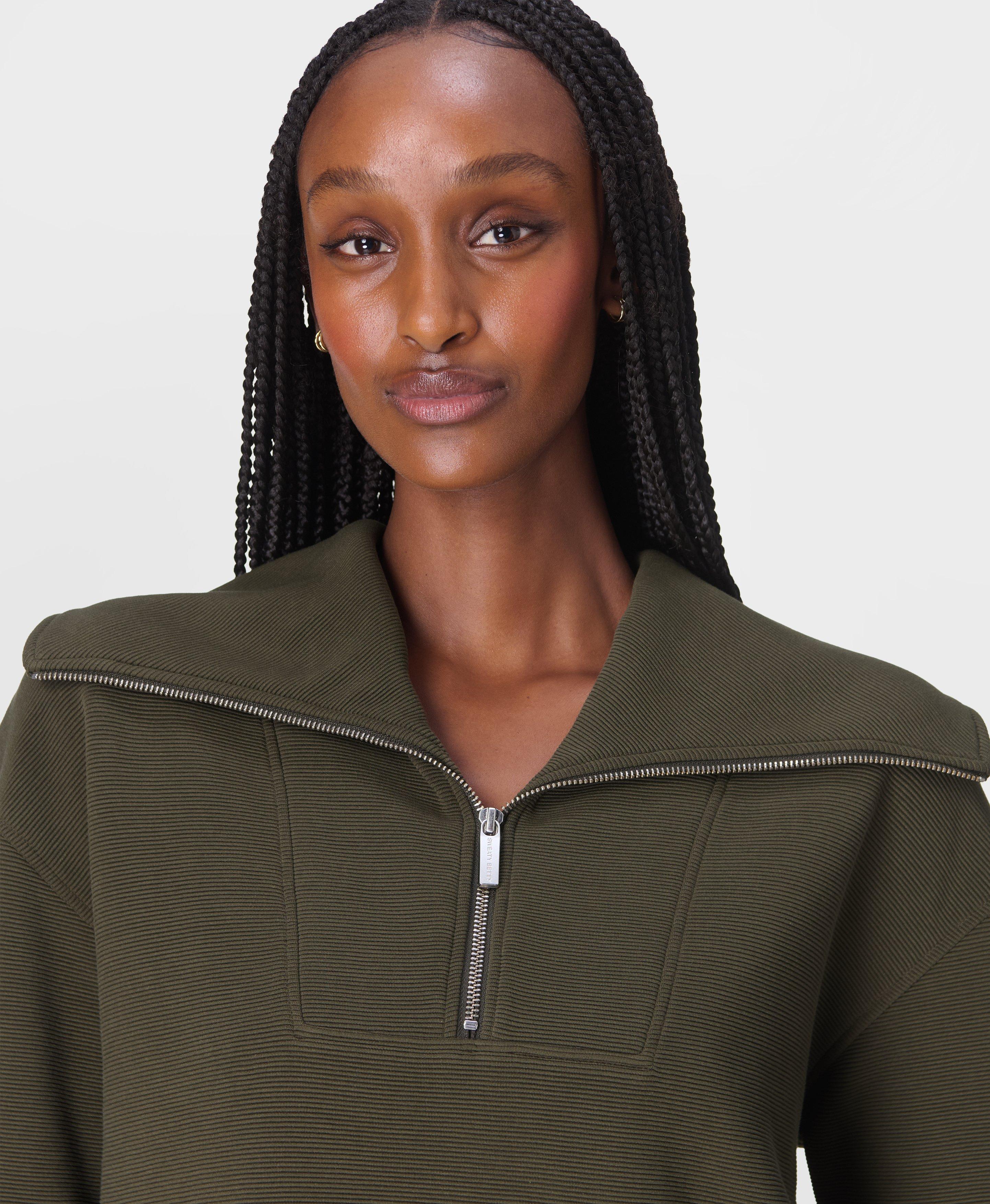 Peaceful Rib Half Zip Sweatshirt