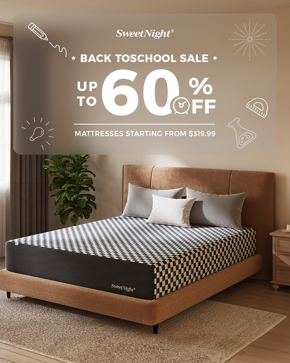 sweetnight back to school sale up tp 60% off