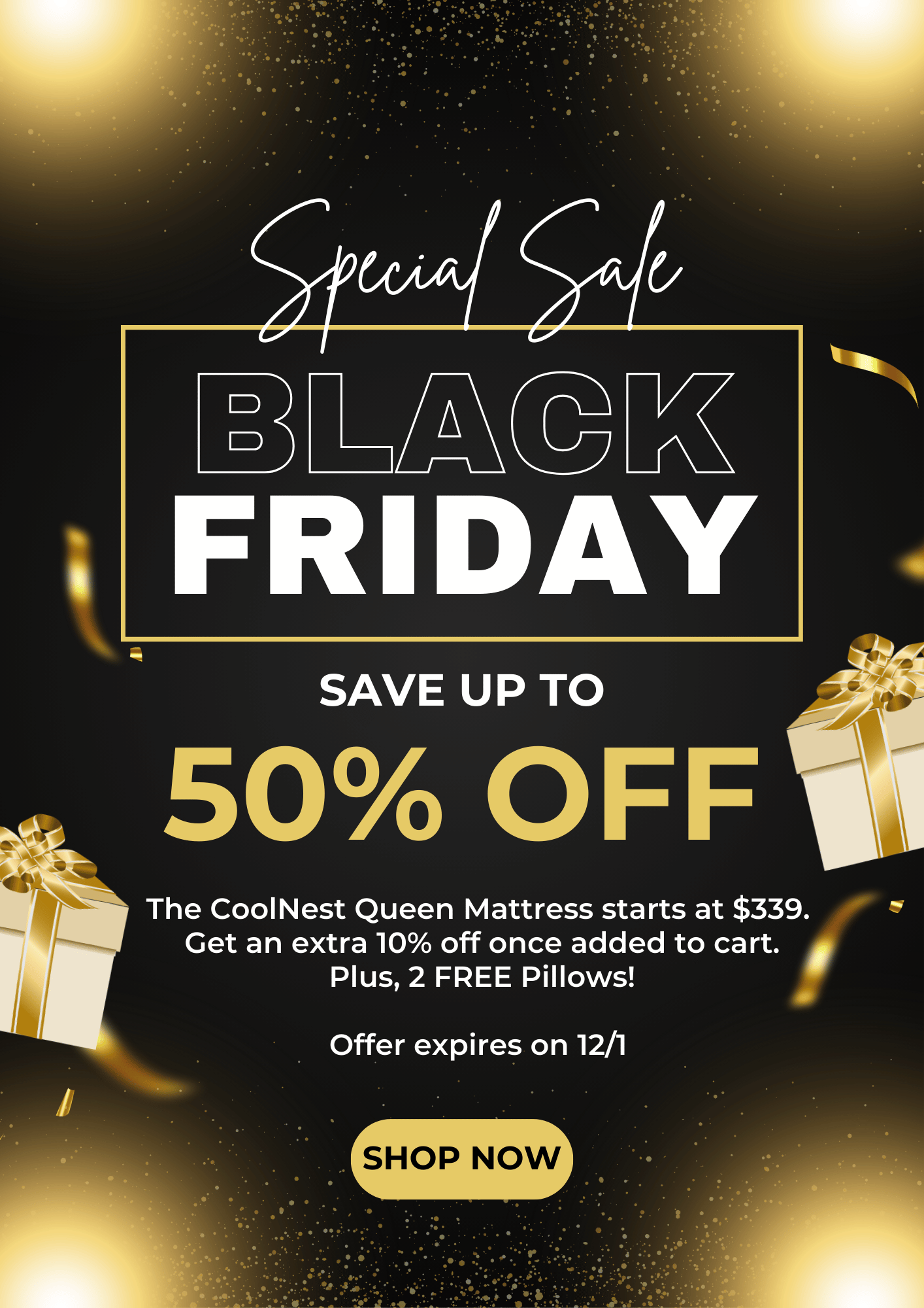 sweetnight coolnest mattress black friday sale queen mattress starting at 306