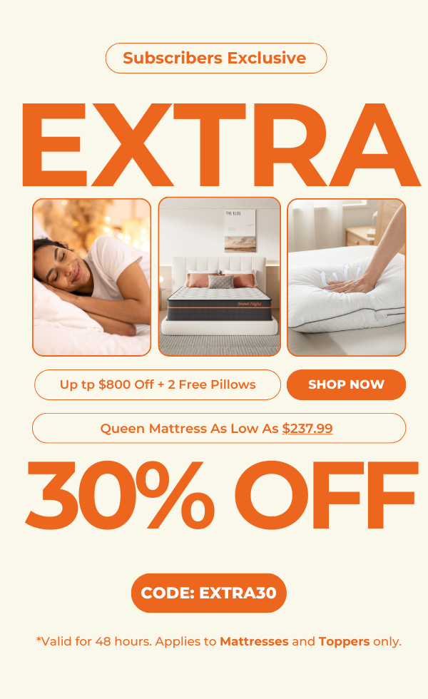 sweetnight black friday mattress sale get extra 30 off