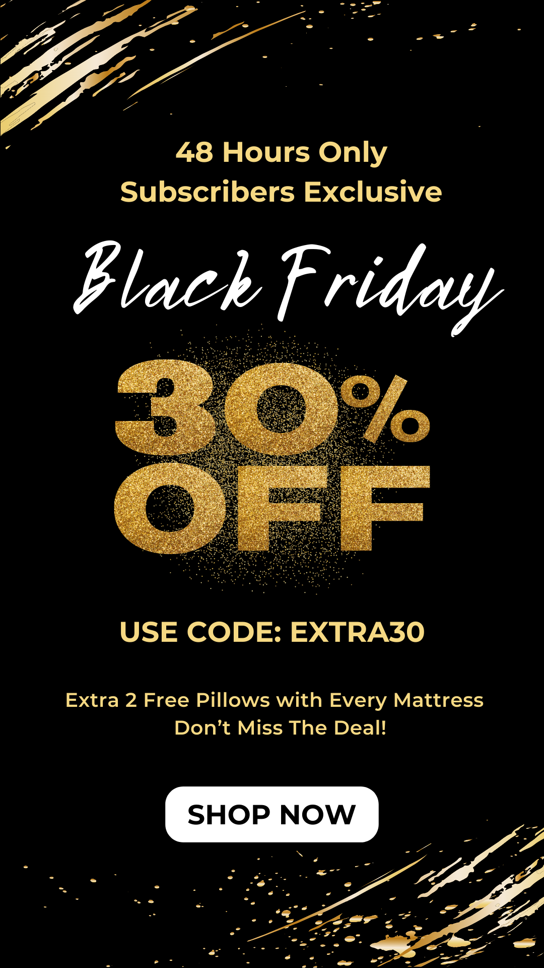 sweetnight black friday mattress sale up to 50% off plus 2 free pillows
