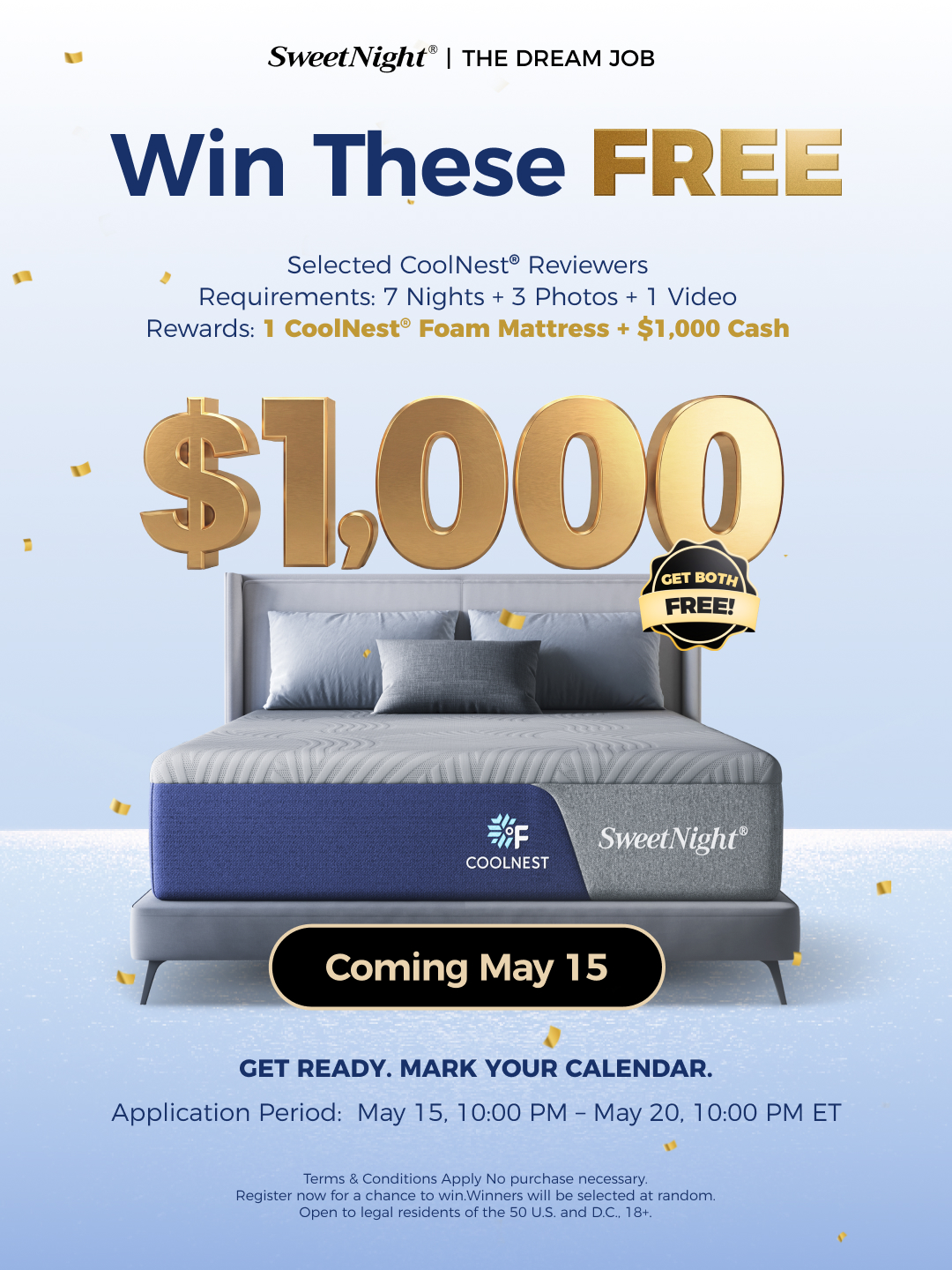 Apply May 15 to get paid while you sleep 😴💸