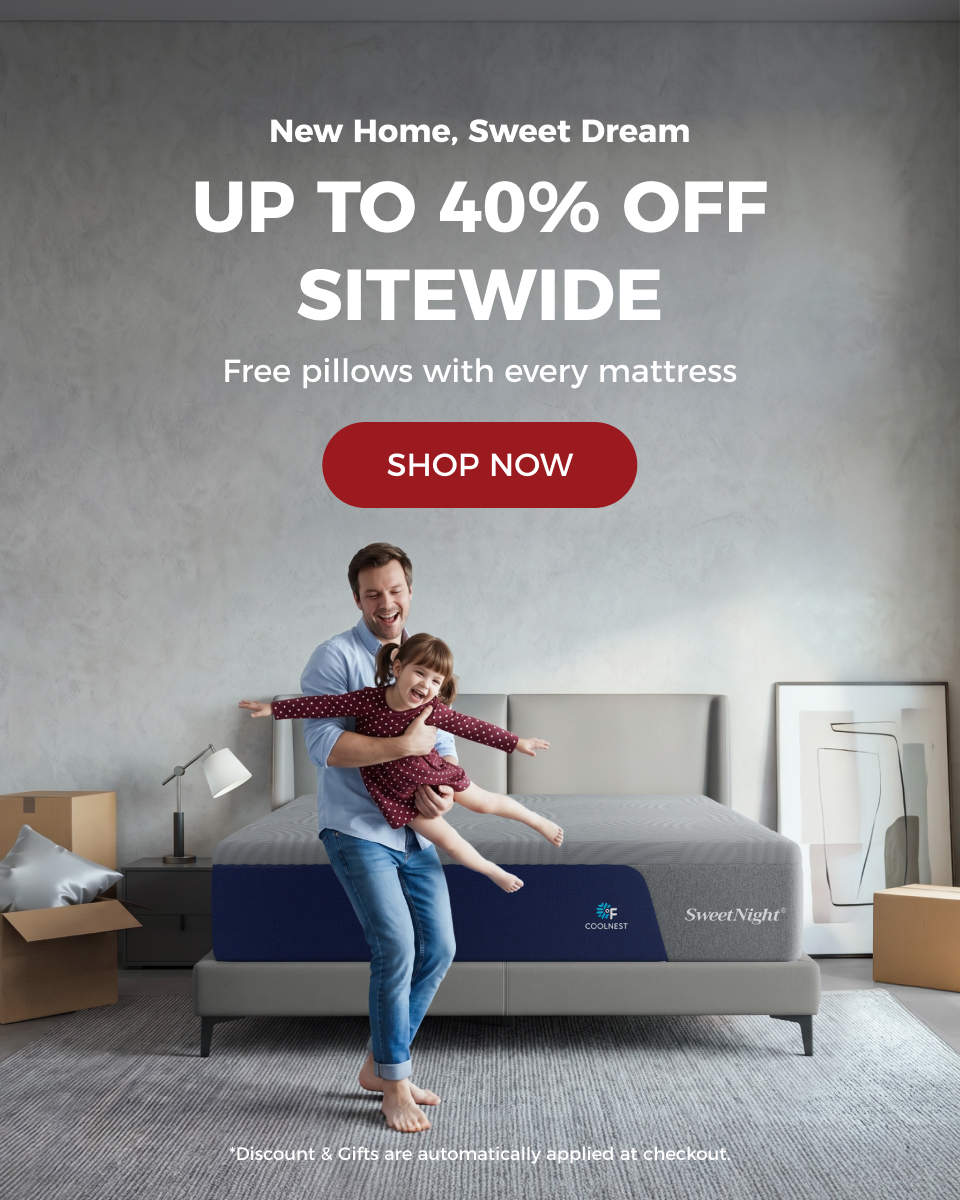 25% off on top of Up to 40% Off with free pillows