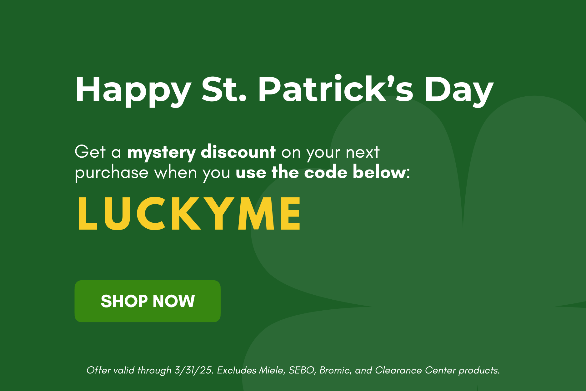 St. Patricks Day Mystery Coupon
