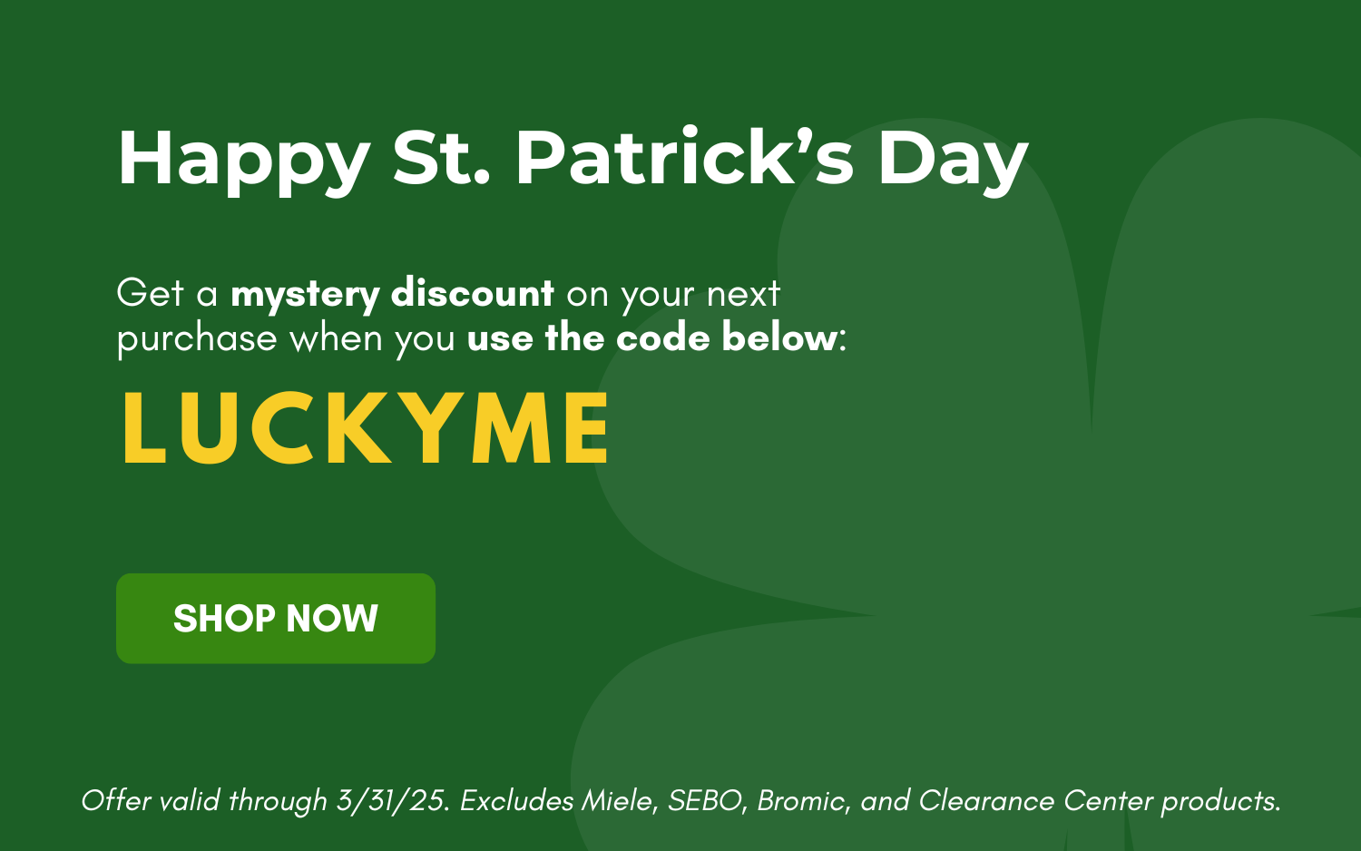 St. Patricks Day Mystery Coupon