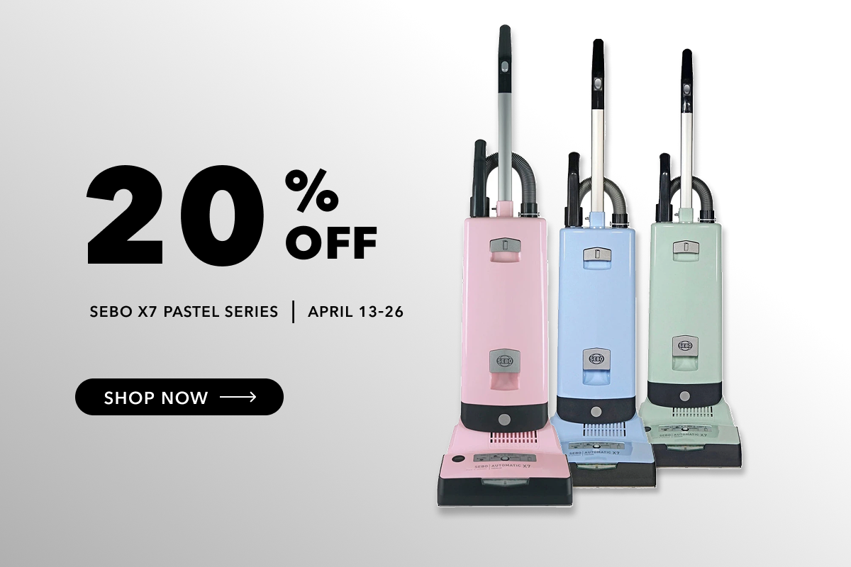 20% Off - SEBO X7 Pastel Series | Now through April 26th