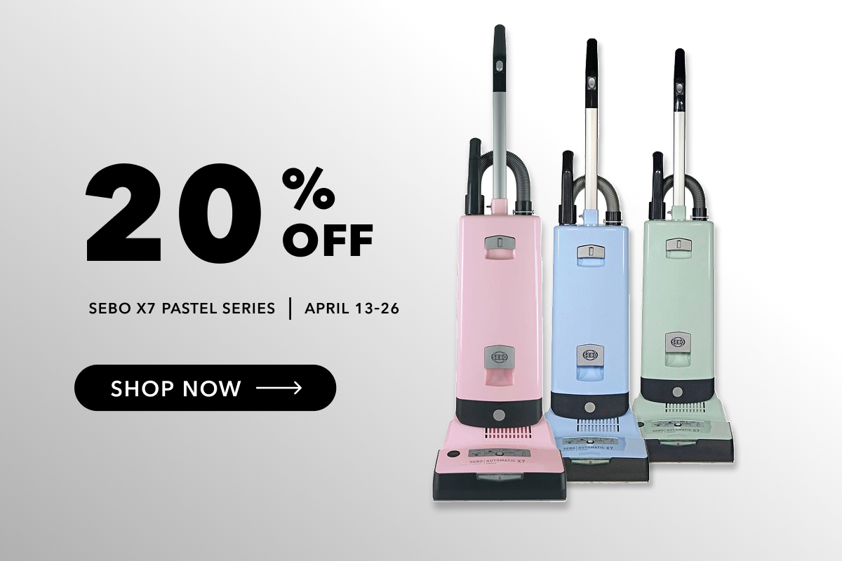 20% Off - SEBO X7 Pastel Series | Now through April 26th