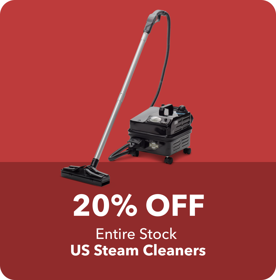 20% off ES US Steam Cleaners and Accessories 