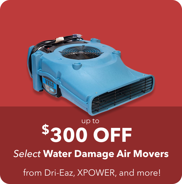 Up to $300 off Select Water Damage Air Movers from Dri-Eaz, XPOWER, and more