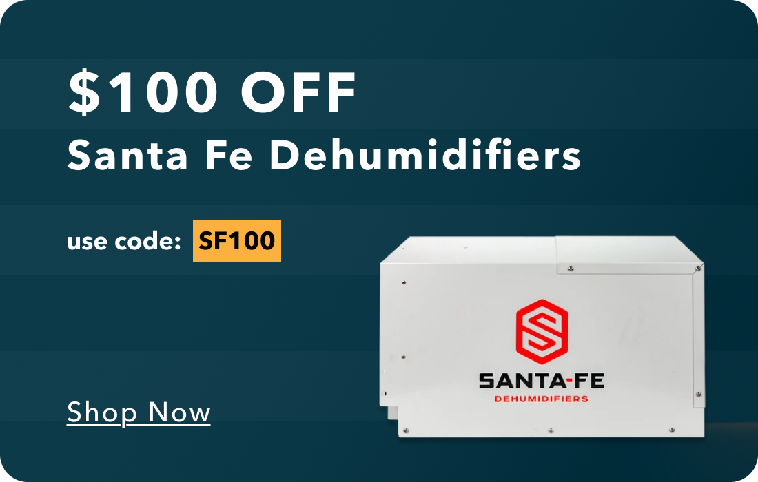 $100 Off Santa Fe Dehumidifiers