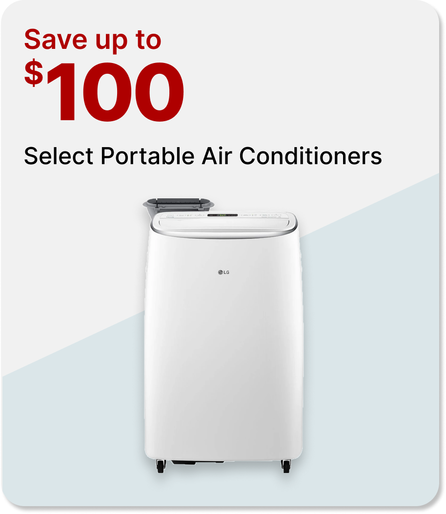 Save up to $100 off select Portable ACs