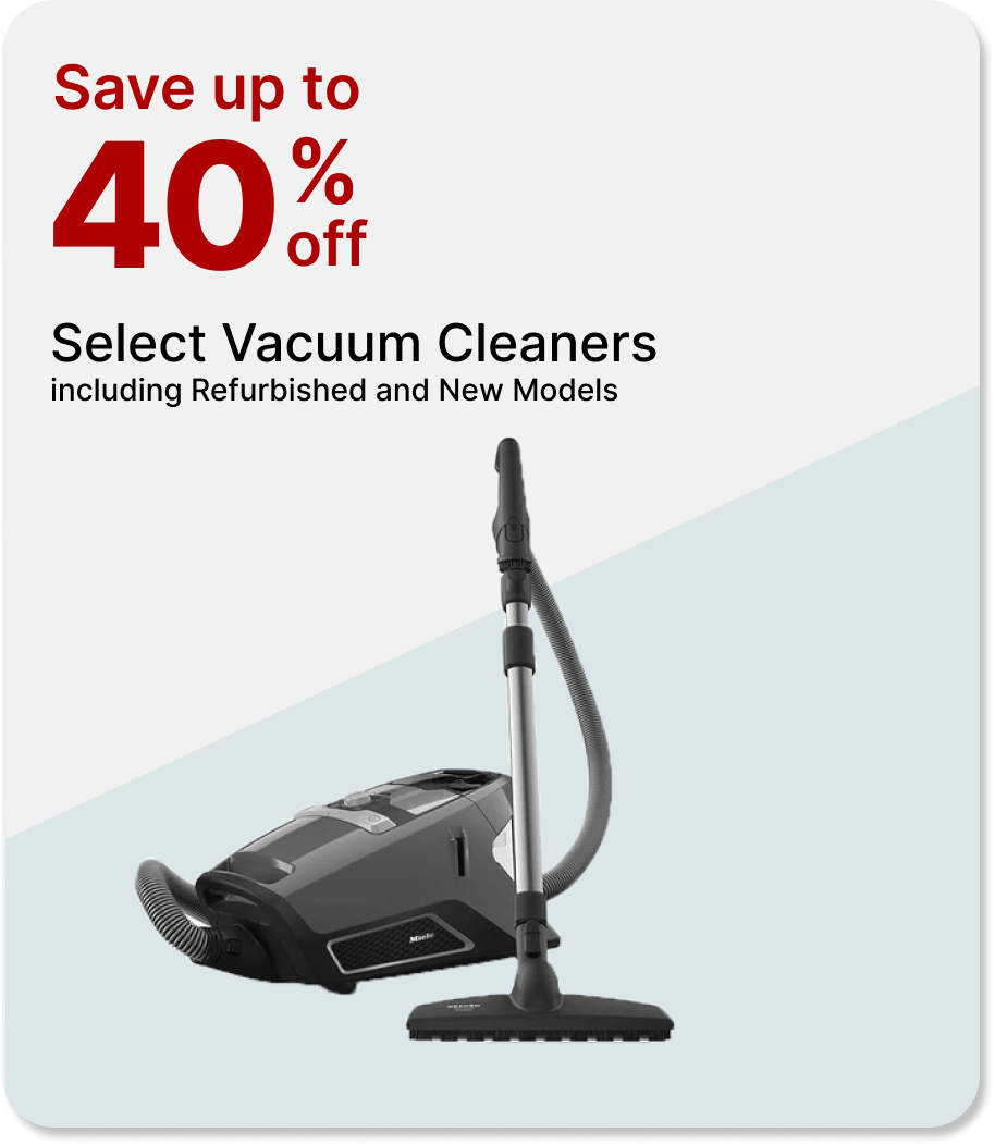 Up to 40% Off Select Vacuum Cleaners