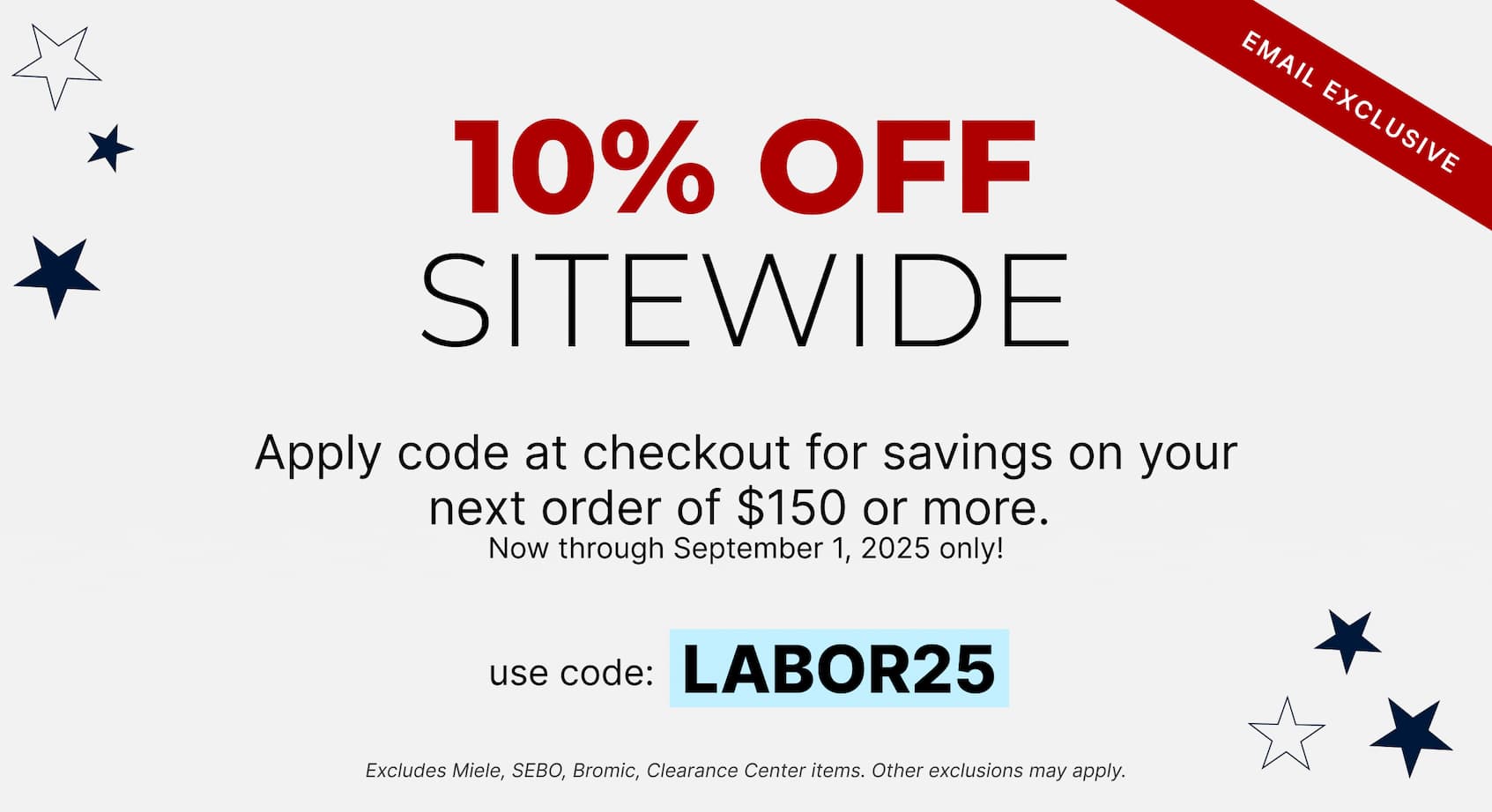 Labor Day Sale