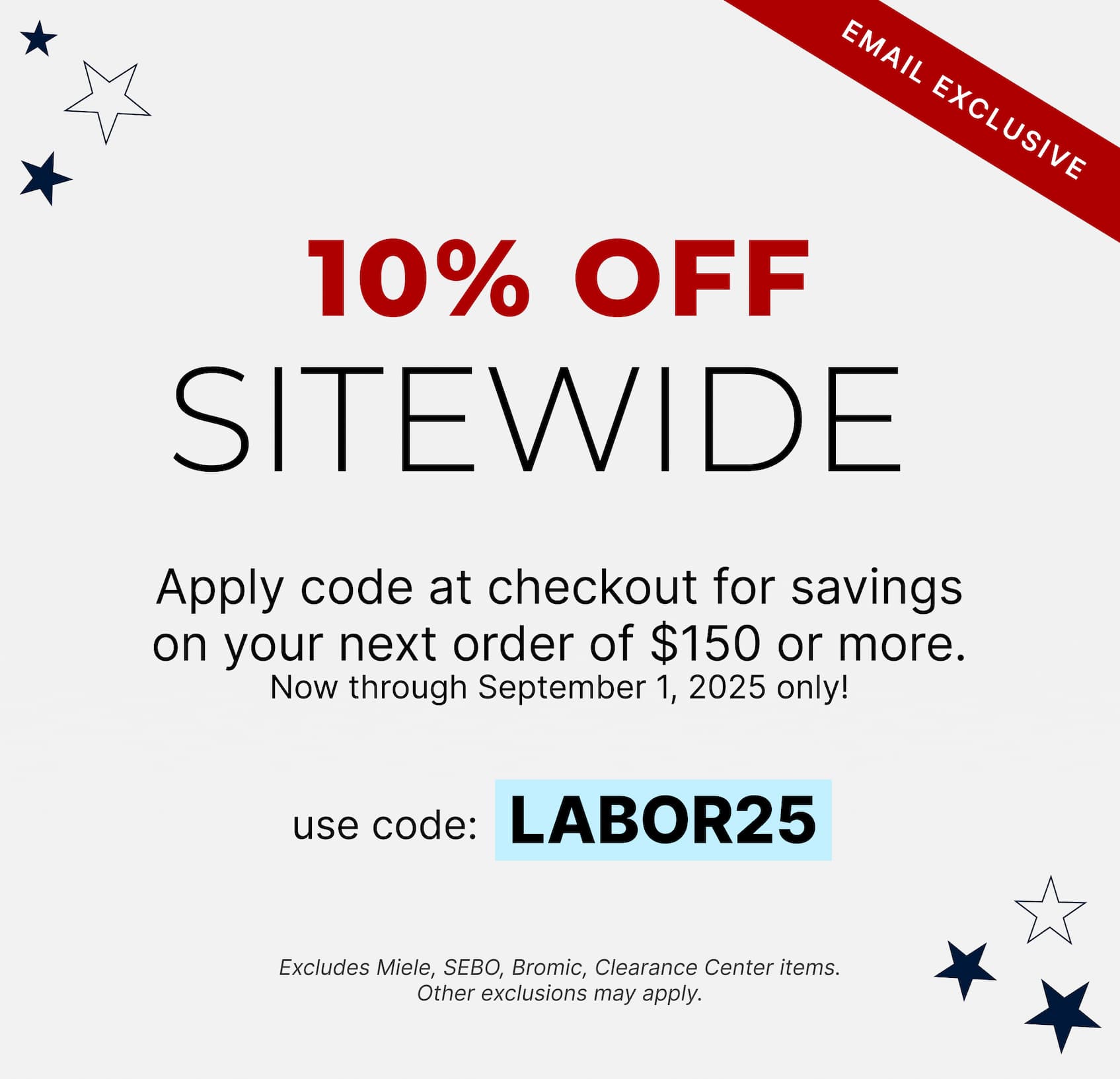 Labor Day Sale
