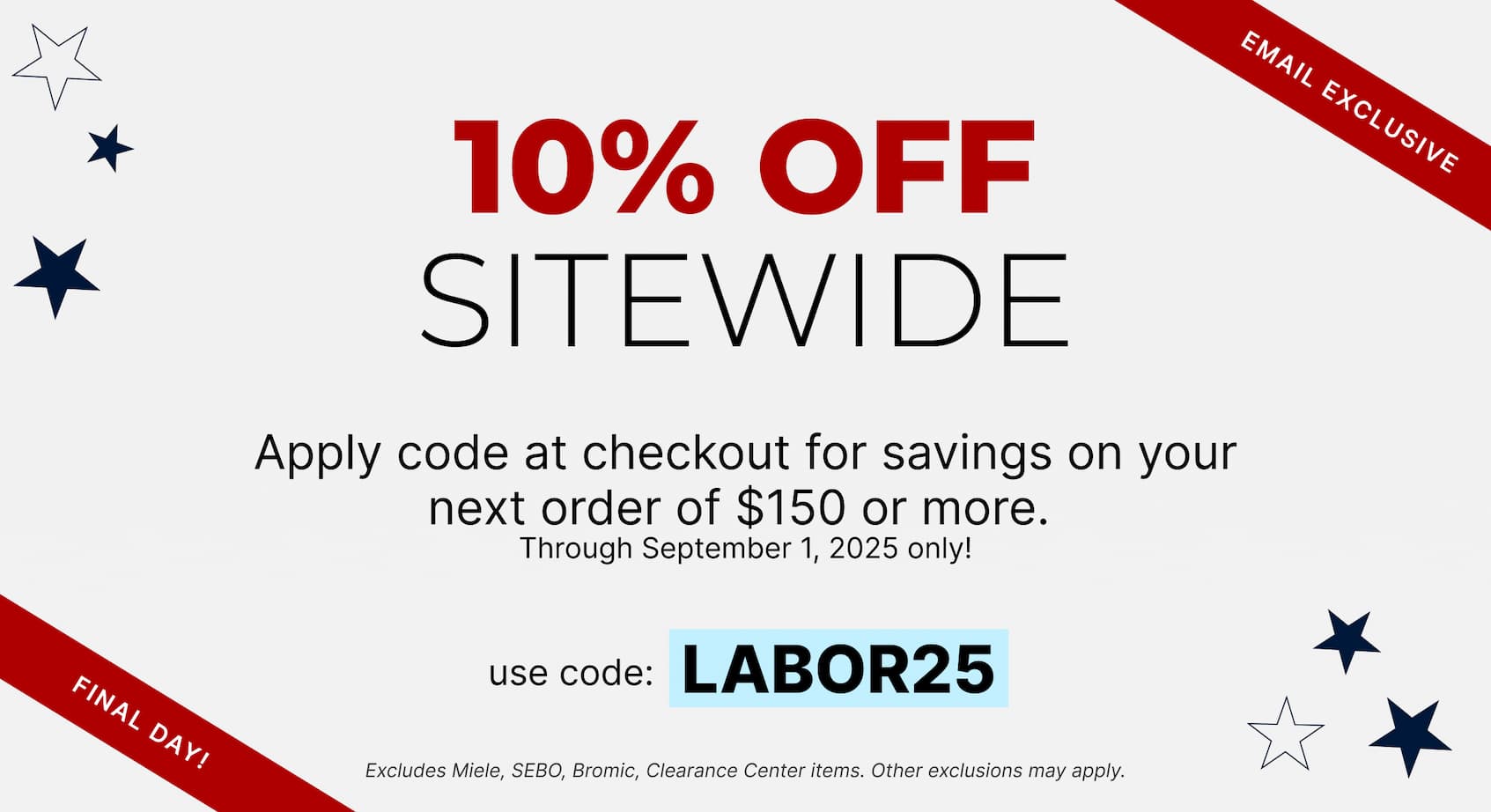 Labor Day Sale