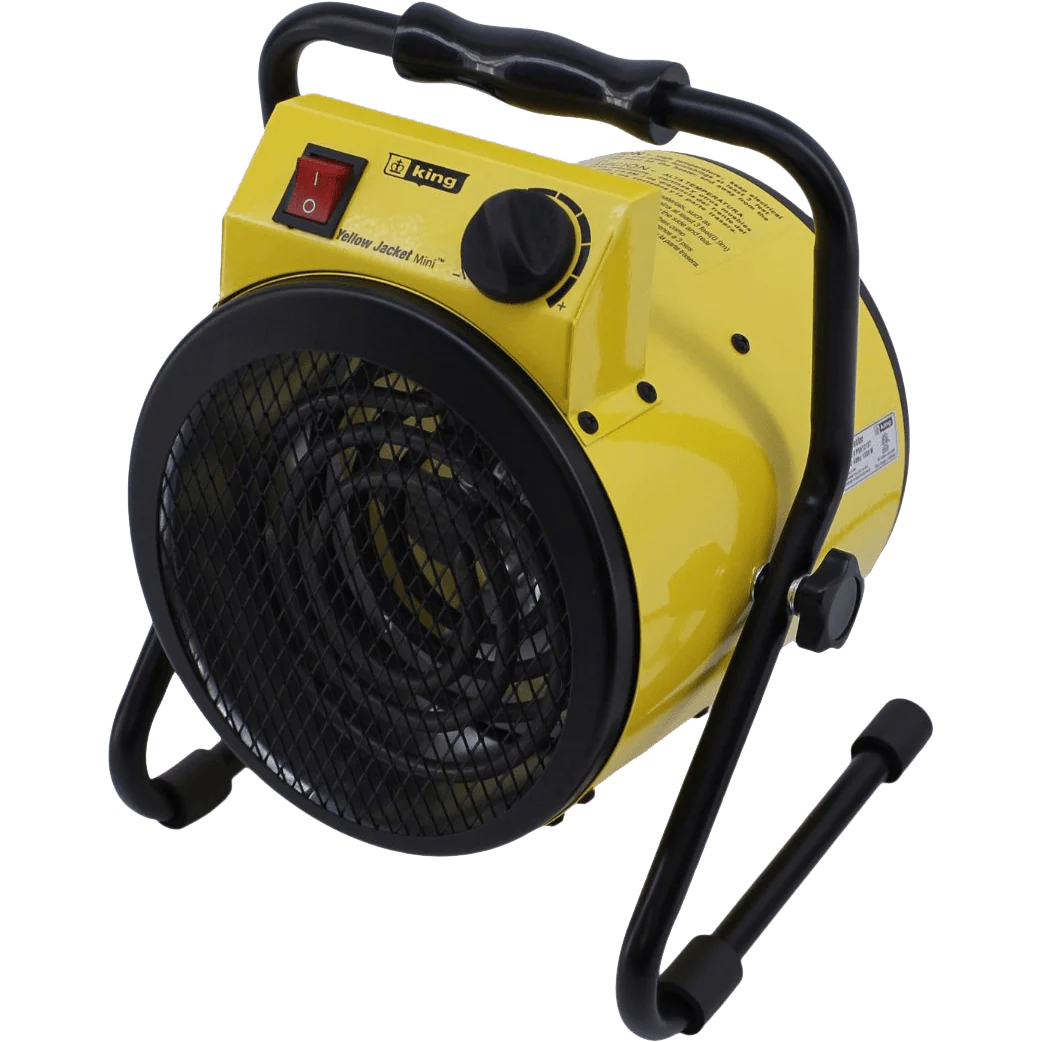 Image of King Electric PSH1215T 1500W 120V Portable Garage/Shop Heater - Yellow