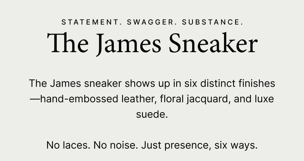 The James Sneaker
